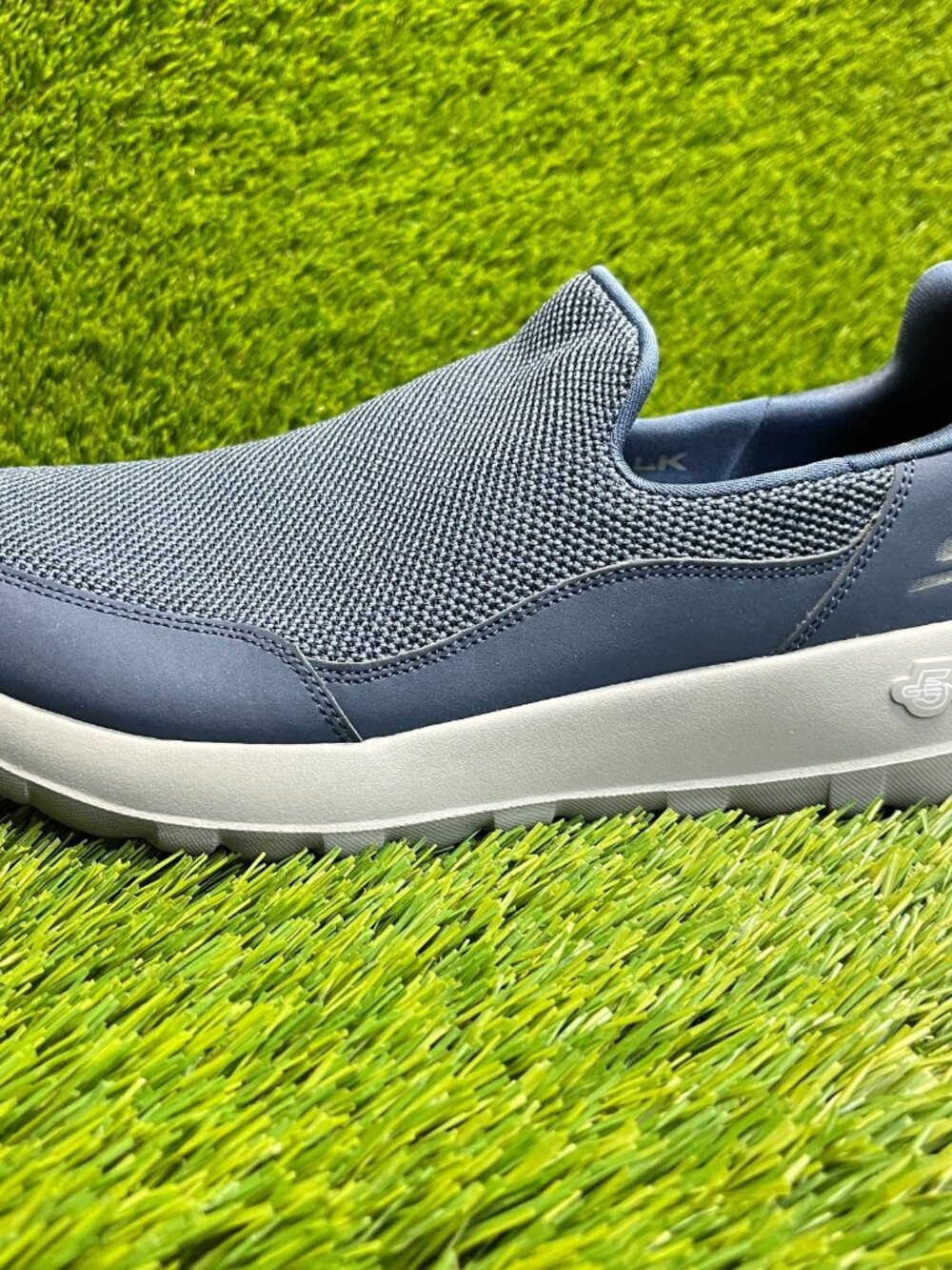Skechers Go Walk Max Mens Size 8 Blue Gray Running Walking Slip On Shoes Sneaker - Picture 3 of 10